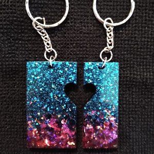 Homemade Best Friend/Mother-Daughter Keychains